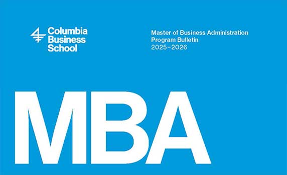 2025-26 Master of Business Administration Program Bulletin cover image